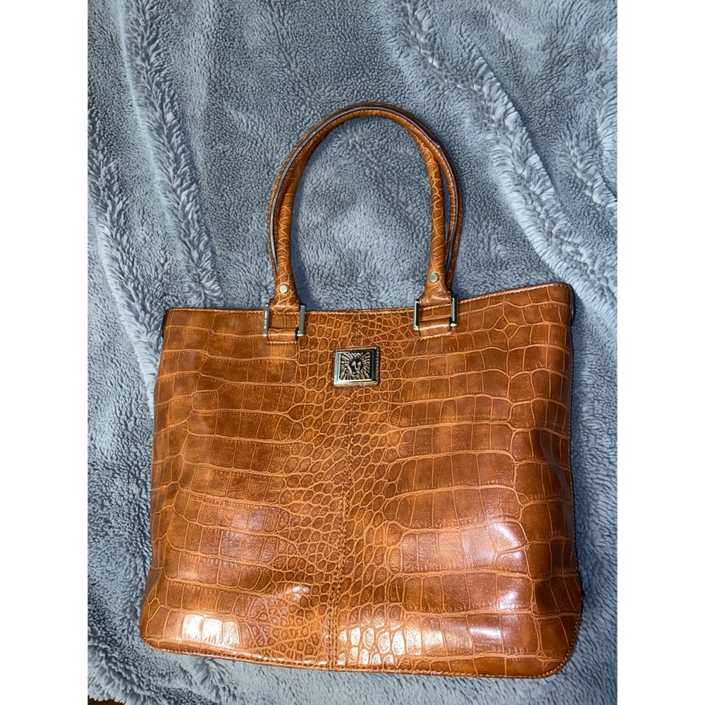 Brown leather Anne Klein purse | VINTAGE |